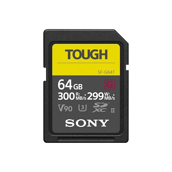 Sony Sf G64t 64 Gb Tough High Speed Sdxc Uhs Ii G300 Sd Card